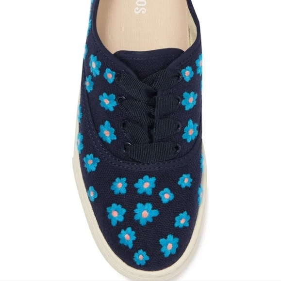 Soludos Marin Floral Embroidered Organic Cotton Sneaker NWB - Picture 4 of 5